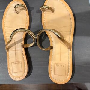 Dolce Vita Gold Minimalist Sandals